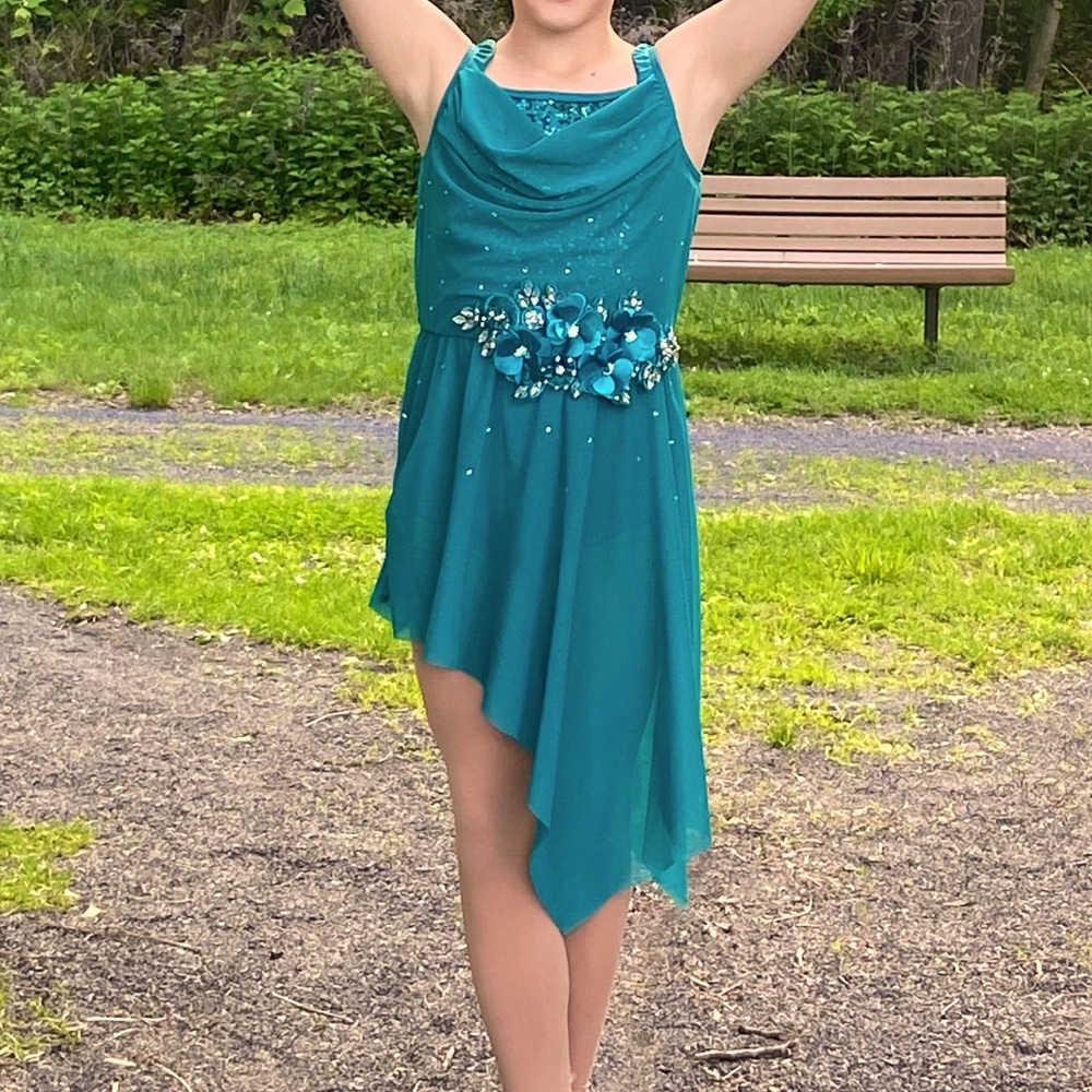 Dance Lyrical/Contemporary Costume with added ‘bling’